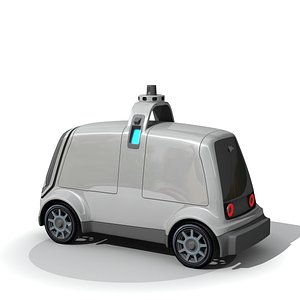 self drive vehicle 3D model