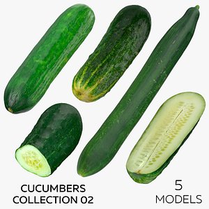 3D Cucumbers Collection 02 - 5 models