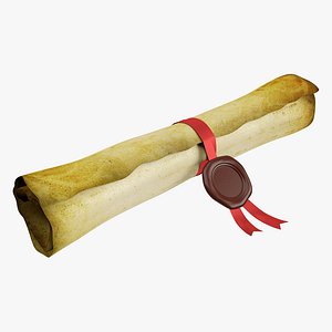 scroll 3d model