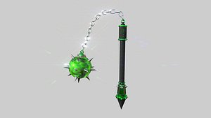 Medieval Flail 09 Nature - Character Fantasy Weaponry 3D model