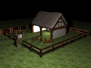 blend medieval barn