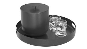 3D Paradigm trends APOLLO BLACK ROUND bar ice tray bucket