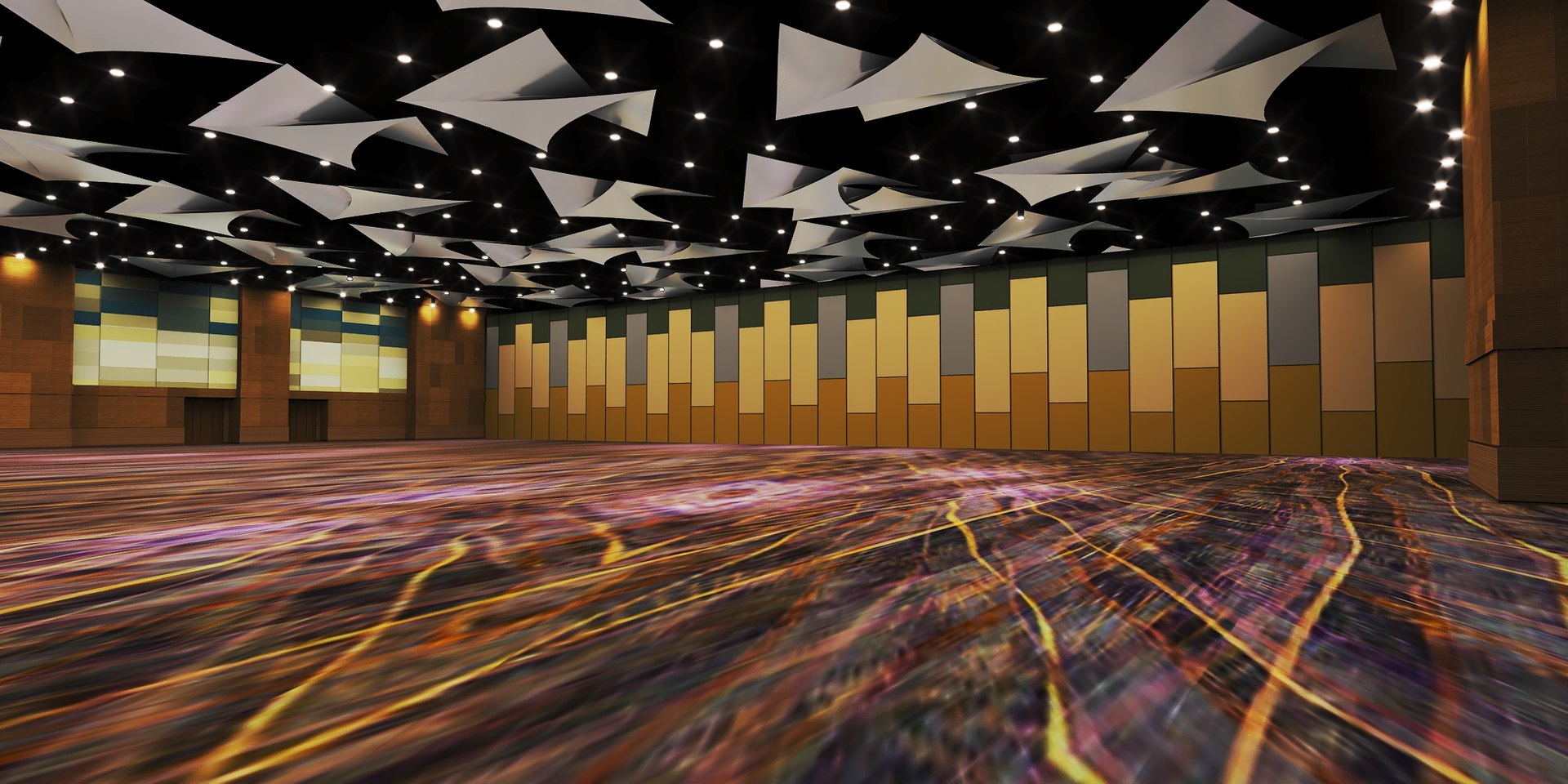 3D Phoenix Convention Center North Ballroom Model - TurboSquid 1968546