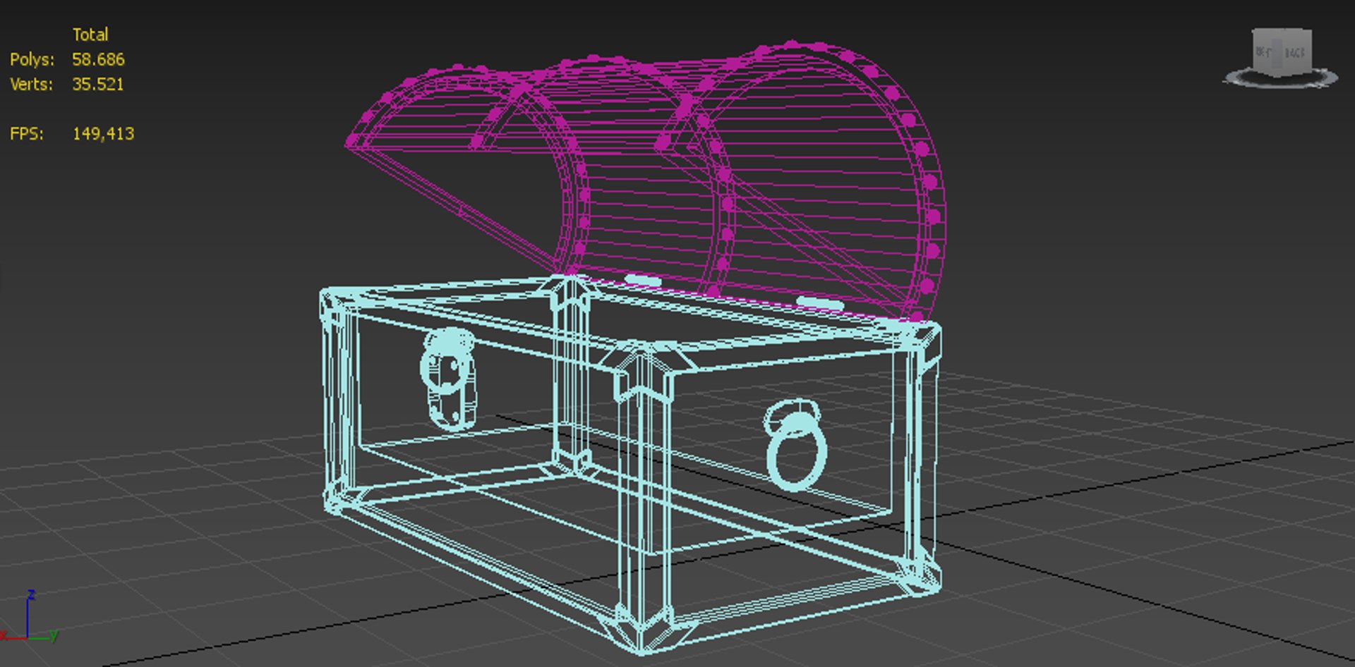 Medieval Chest Animation 3D Model - TurboSquid 1299210