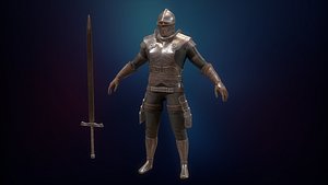 Medieval Knight 3D model
