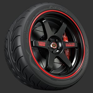 3ds max volk racing wheel te37