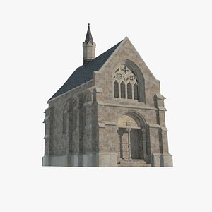 Medieval church architecture model