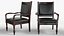 Dark Chess and Pedestal Game Table and Chairs