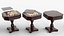 Dark Chess and Pedestal Game Table and Chairs