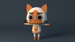 3D model Monster Hunter Pet Cat cartoon rise world aibo game CAPCOM