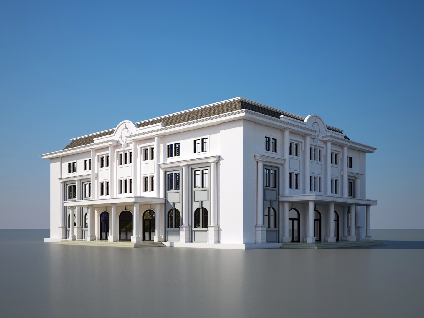Library House 3d Model