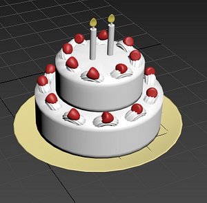 Cake 3d Model Rendering PNG Transparent Images Free Download | Vector Files  | Pngtree