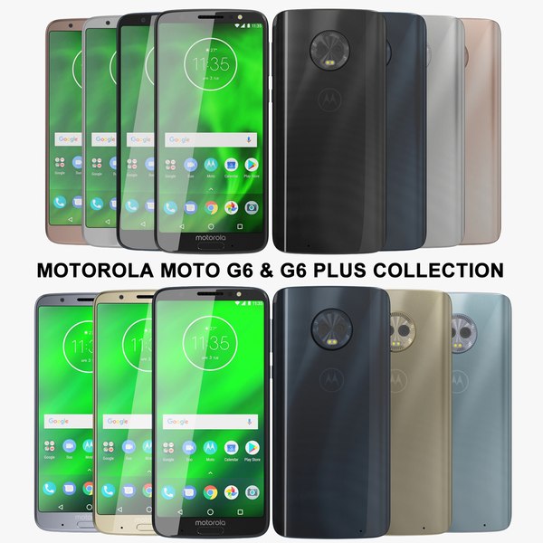 realistic motorola moto g6 3D model