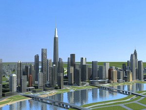 City 1 3D model