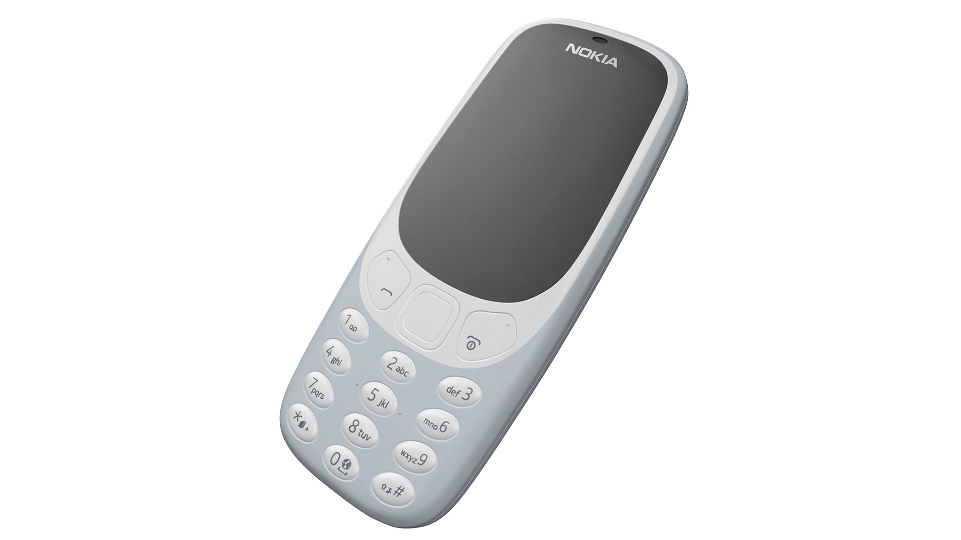 Nokia 3310 New Grey 3D model preview