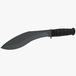 3D kukri knife
