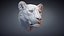 3D Lioness Sculpture Animal Head