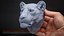 3D Lioness Sculpture Animal Head