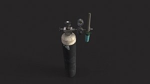 Oxygen Cylinder 3D model