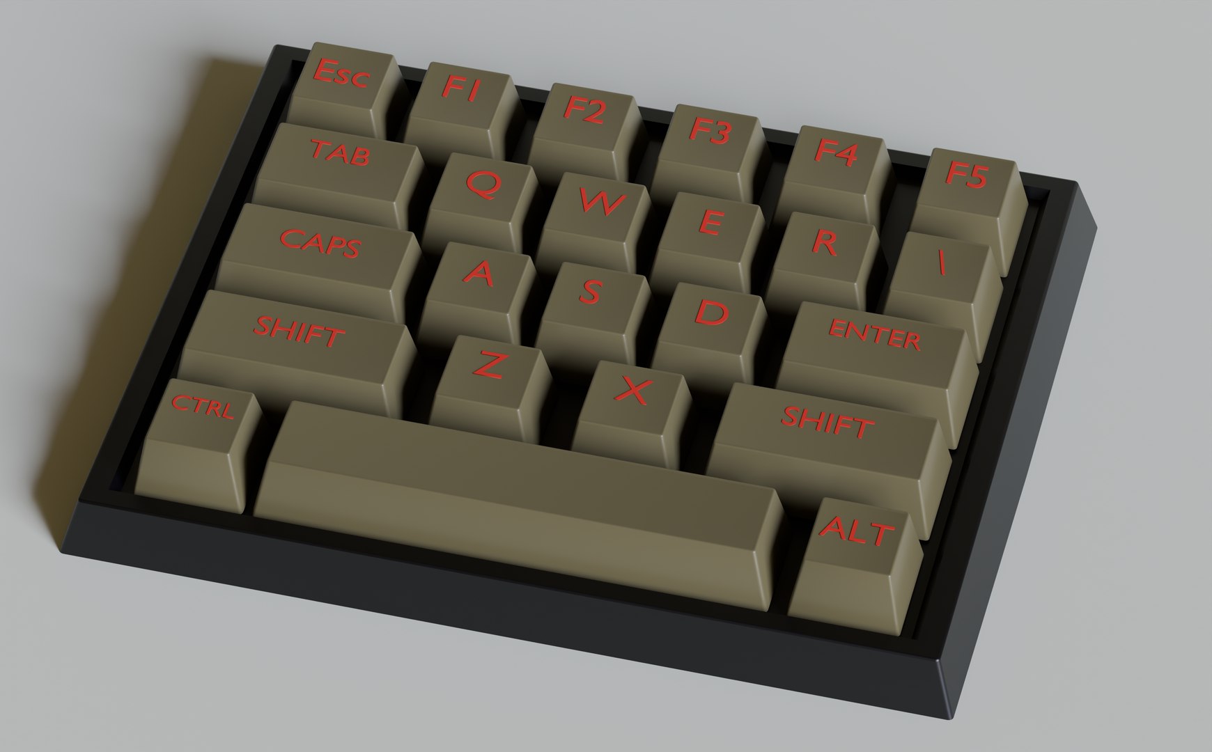 3D Model Premium 3D Keyboard Model Designed In Blender - TurboSquid 2356889