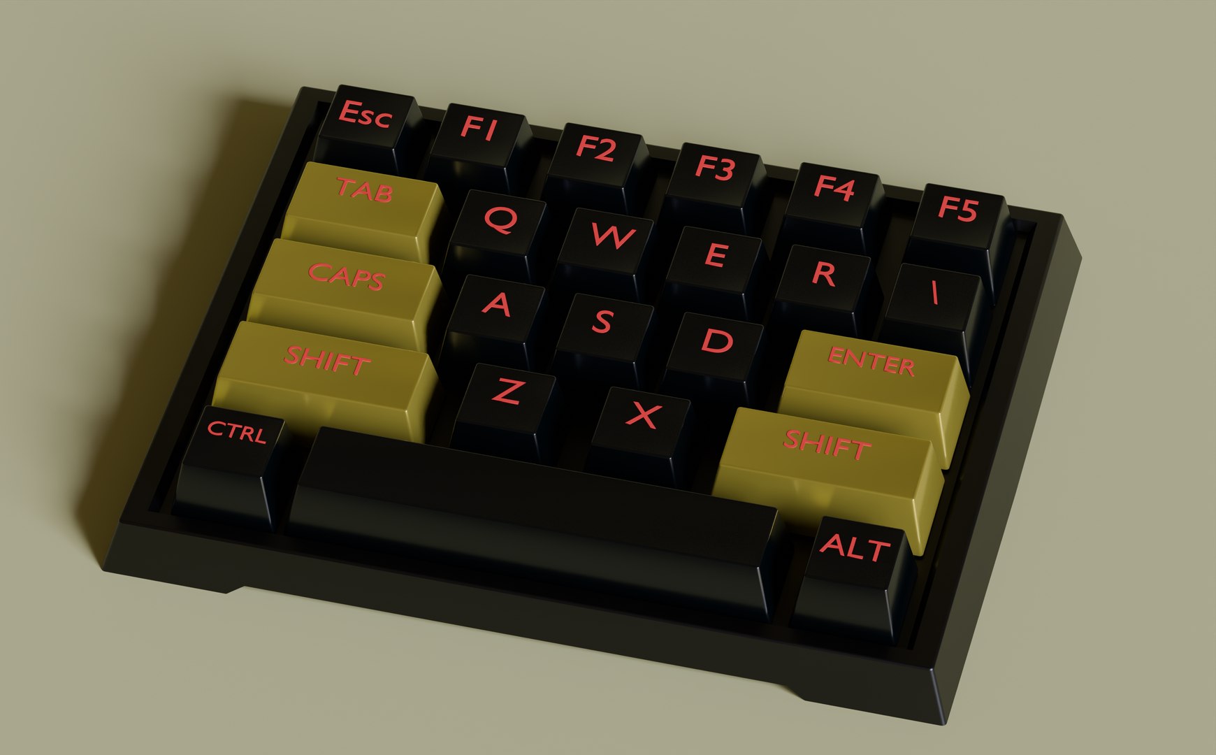 3D Model Premium 3D Keyboard Model Designed In Blender - TurboSquid 2356889