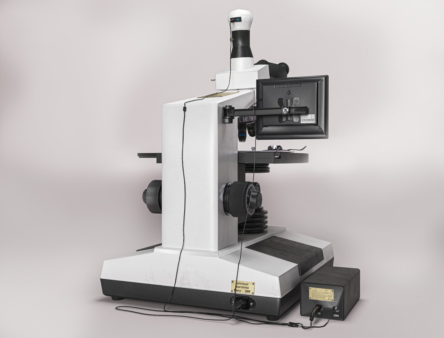 Laboratory Microscope Low Poly 3D - TurboSquid 1807546