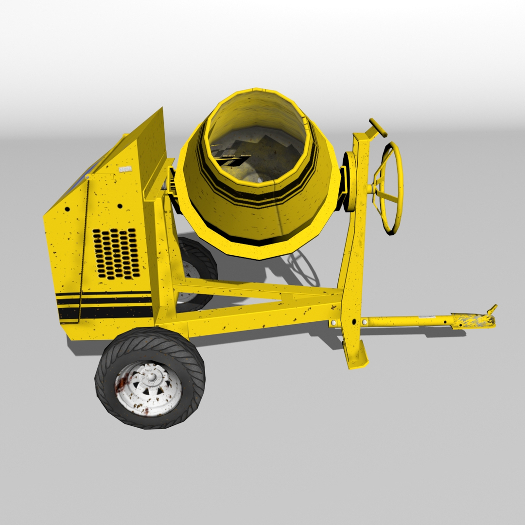 3d model cement mixer