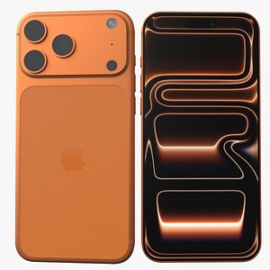 3D model Apple iPhone 17 Pro Max Cosmic Orange
