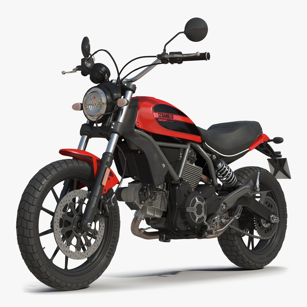 Motorcycle Ducati Scrambler Sixty2 3D model preview