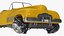 Sci Fi Hover Car Retro New Yellow