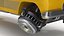 Sci Fi Hover Car Retro New Yellow