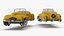 Sci Fi Hover Car Retro New Yellow