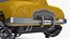 Sci Fi Hover Car Retro New Yellow