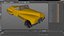 Sci Fi Hover Car Retro New Yellow