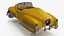 Sci Fi Hover Car Retro New Yellow