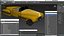 Sci Fi Hover Car Retro New Yellow