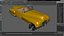 Sci Fi Hover Car Retro New Yellow