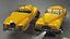 Sci Fi Hover Car Retro New Yellow