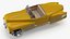 Sci Fi Hover Car Retro New Yellow