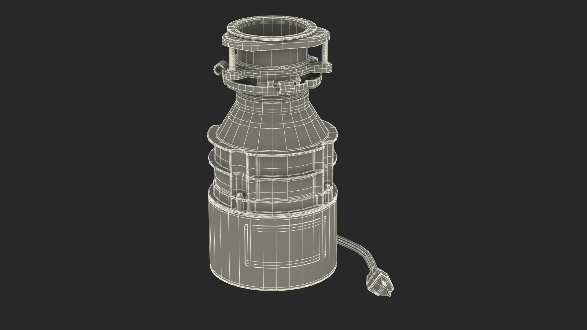 3d model feed garbage disposal badger 1xl 1 3 hp turbosquid 2017680