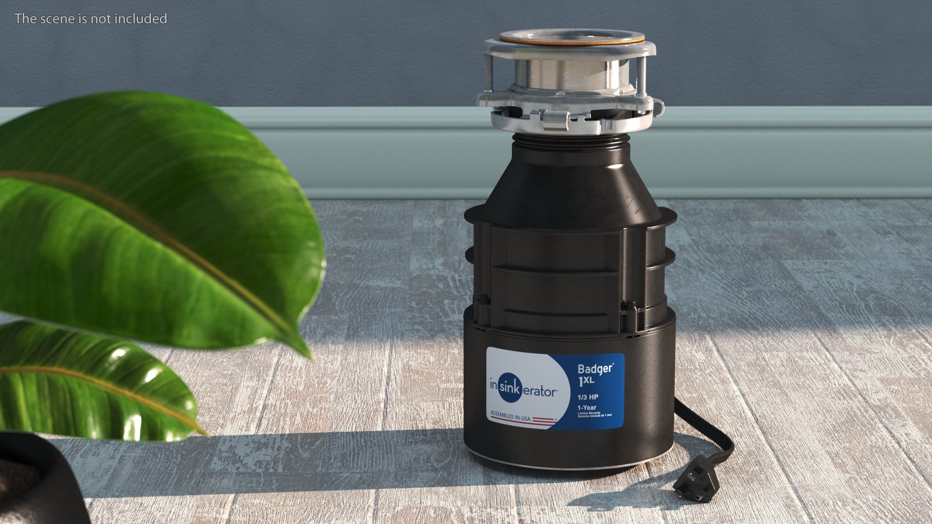 3d model feed garbage disposal badger 1xl 1 3 hp turbosquid 2017680