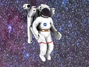 3d astronaut medpoly