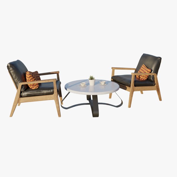 3D model Outdoor Furniture Set 2