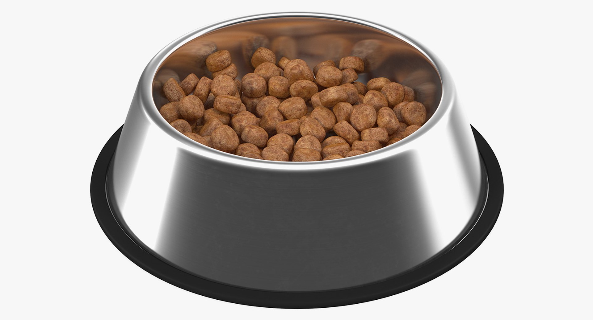Dog Bowl Stainless Steel Food Container 3D model preview