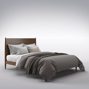 bed interior furniture 3D model