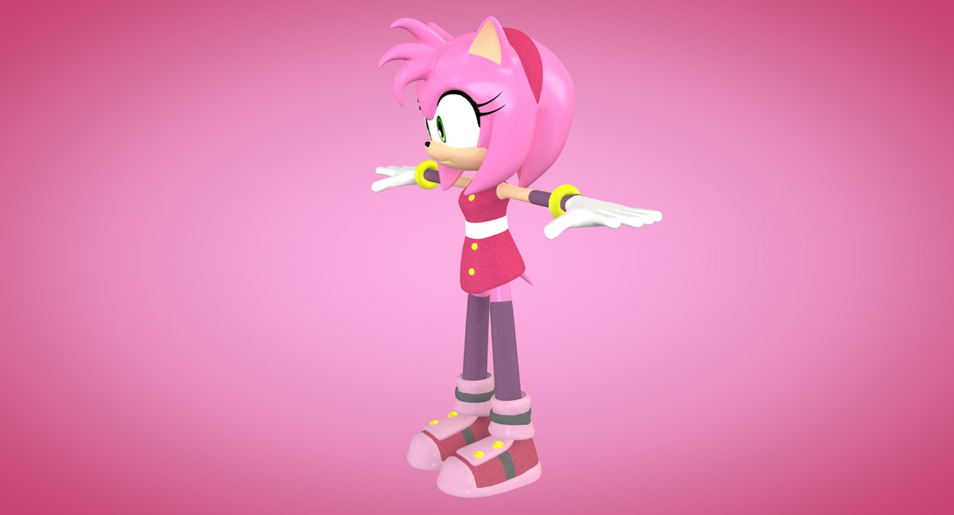 Sonic e Amy Rose Modelo 3D - TurboSquid 1085207