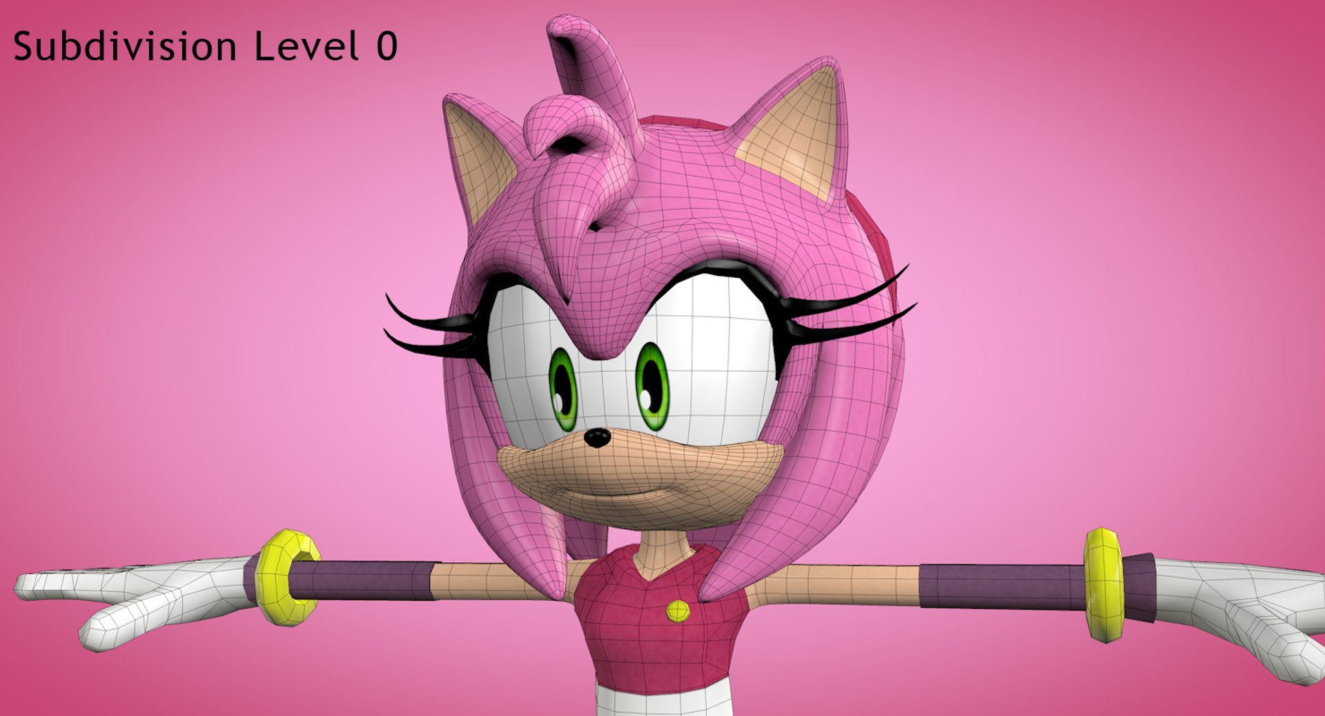 3d Model Amy Rose