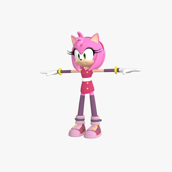 Sonic e Amy Rose Modelo 3D - TurboSquid 1085207