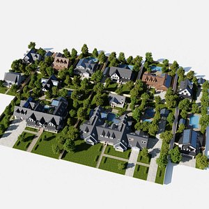 Modular Classic Style American Large 10 House pack with creation tool