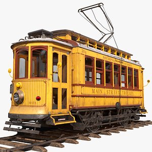 Old Tram Memphis Low Poly